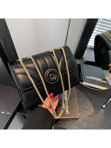 Leather Chain Shoulder Bag