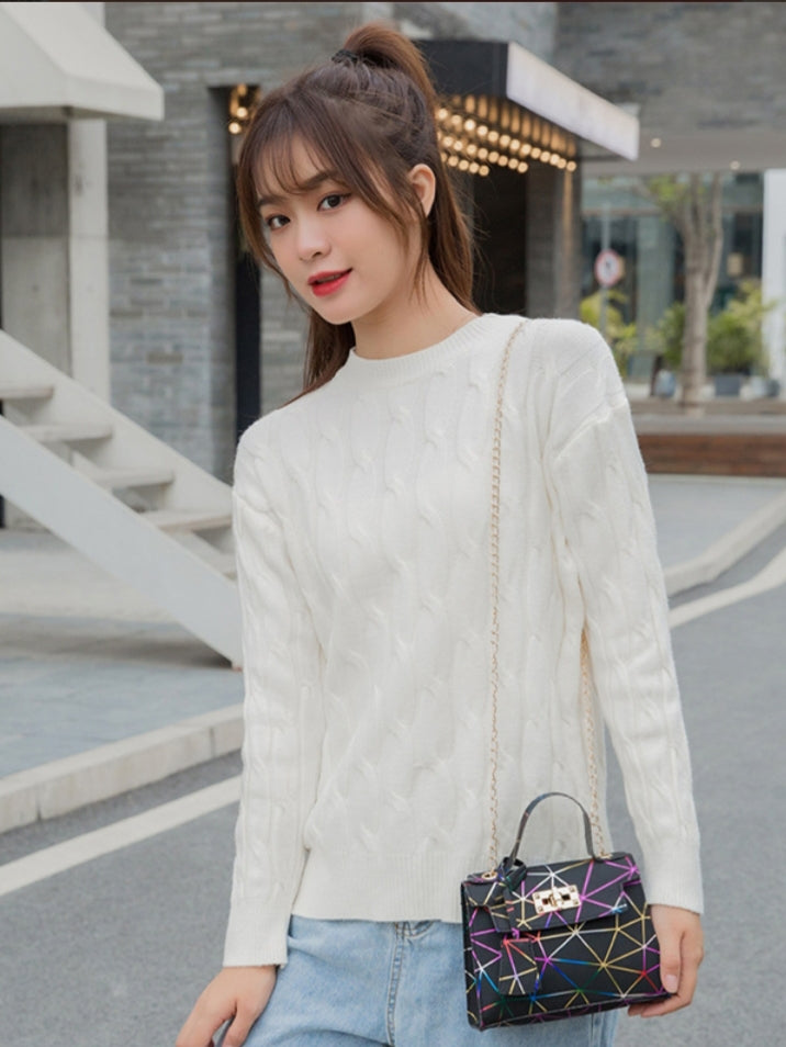 Geometric Print Shoulder Bag