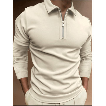 Solid Casual Polo Shirt