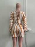 Orange Zebra Jumpsuit