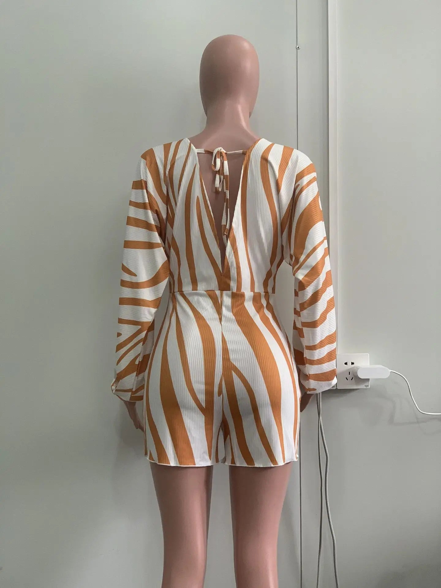 Orange Zebra Jumpsuit