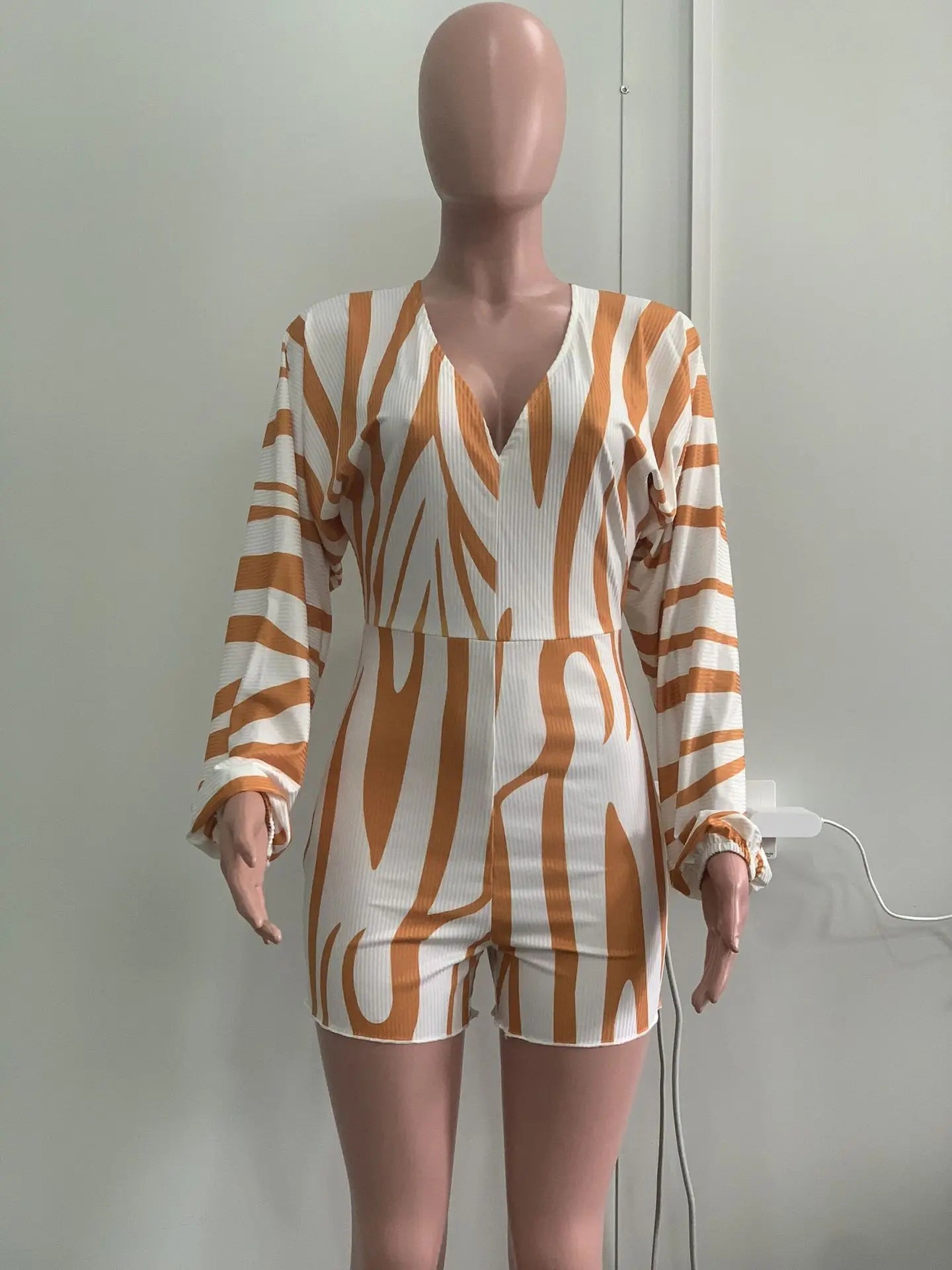 Orange Zebra Jumpsuit