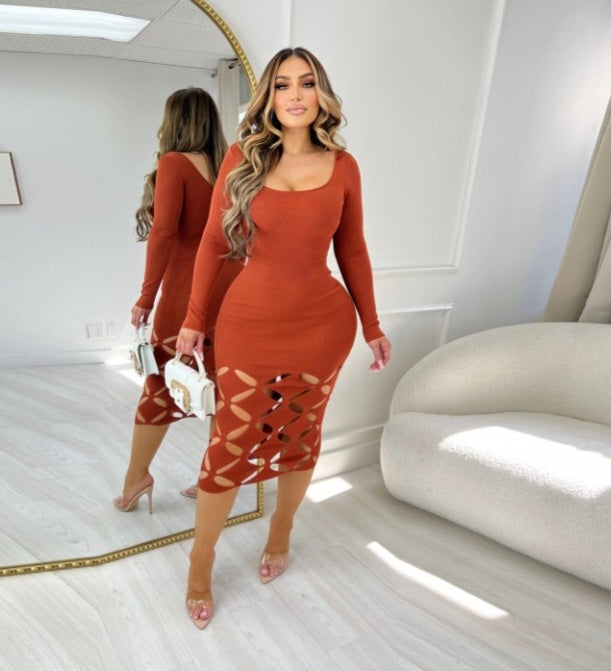 Hollow Out Sexy Casual Dress