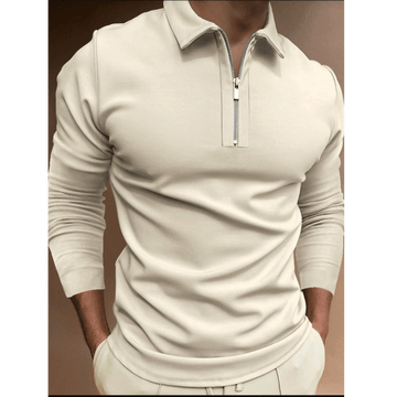 Men's Solid Casual Polo Shirt