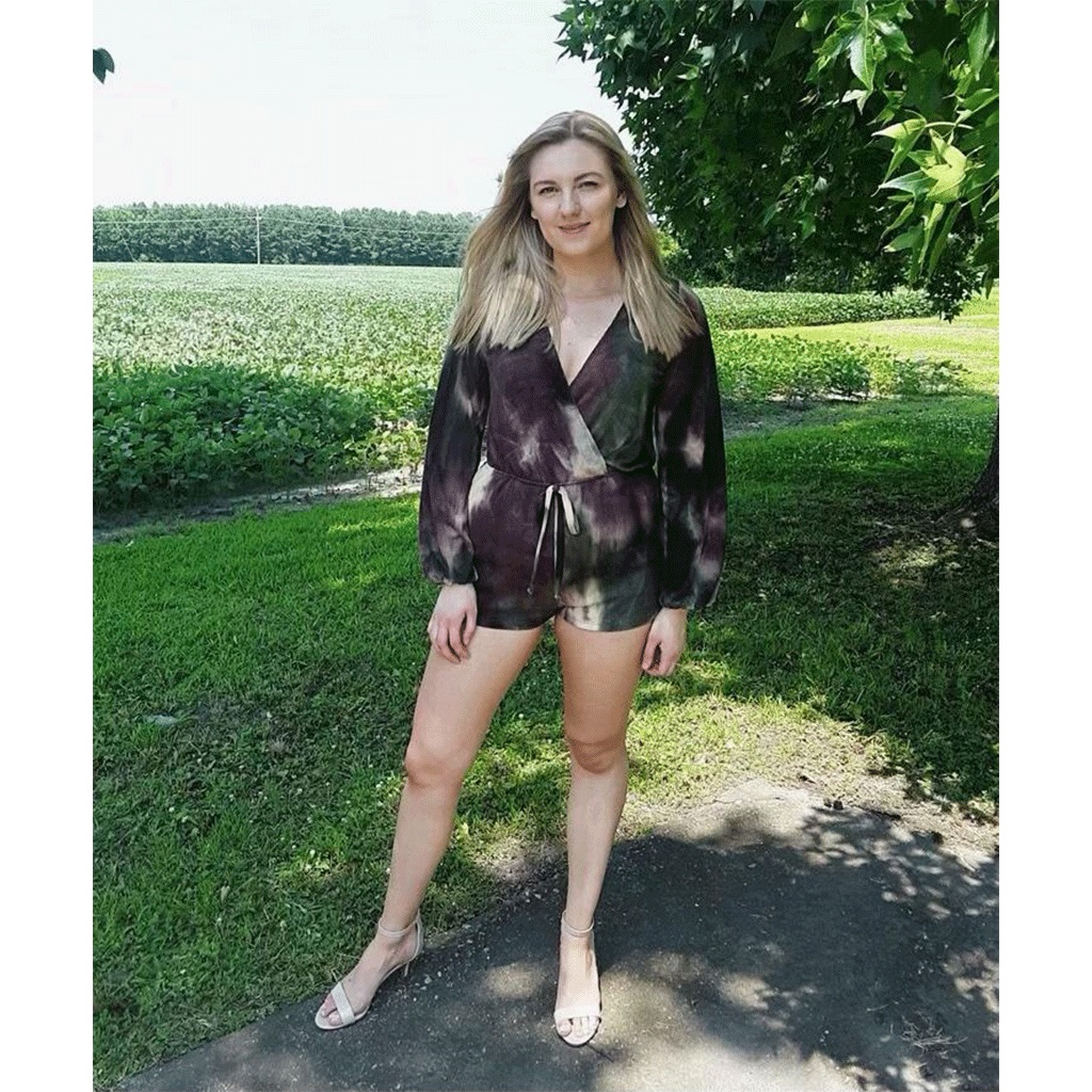 Tie dyed Romper