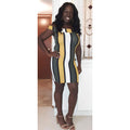 Shoulder Colorblock Dress